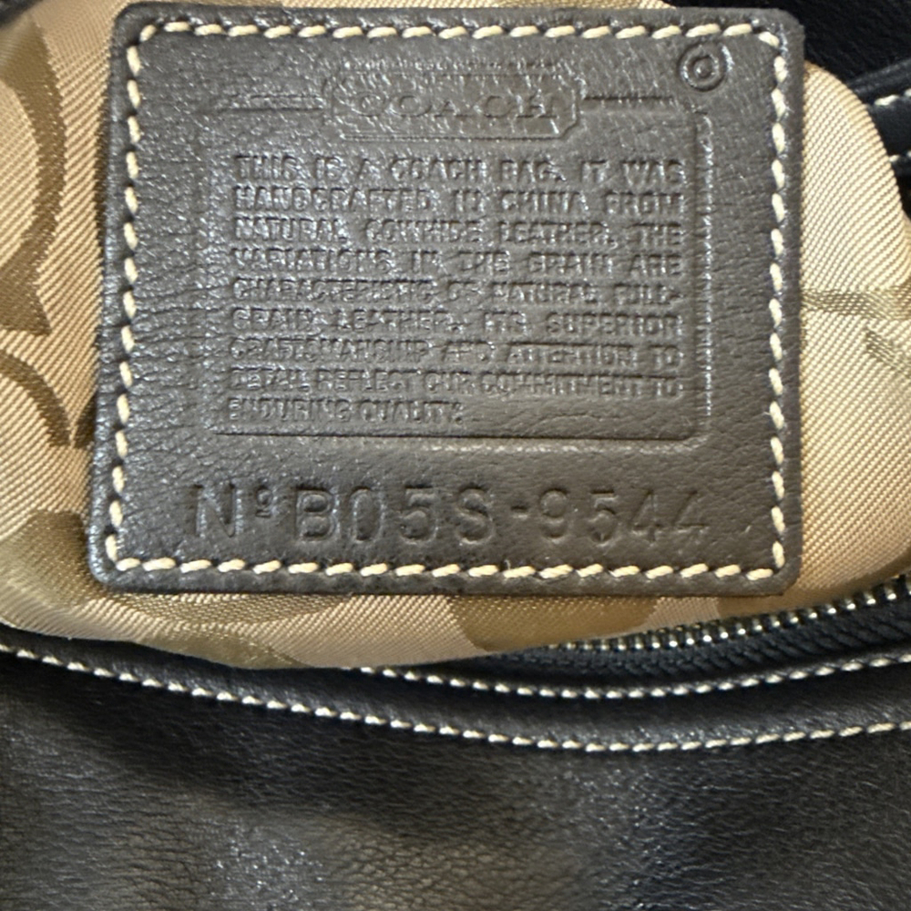 Coach Soho Black Leather Tote Shoulder Bag Wallet Card Holder Set - Picture 11 of 16